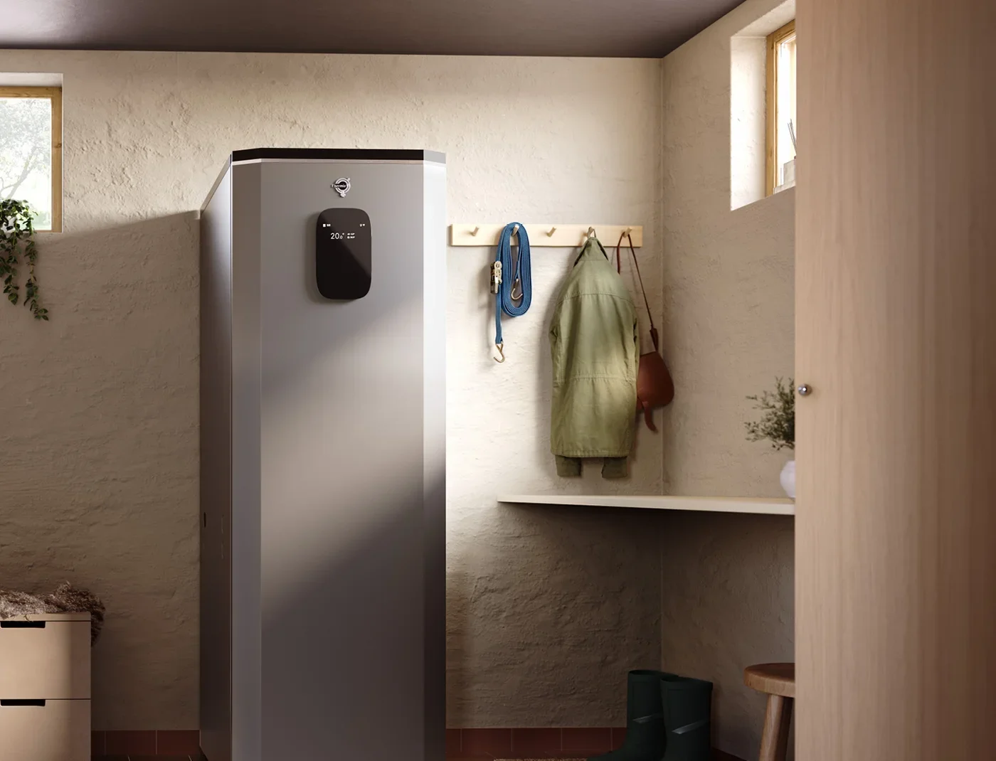 Thermia Sigrin maasoojuspump kodu esikus
